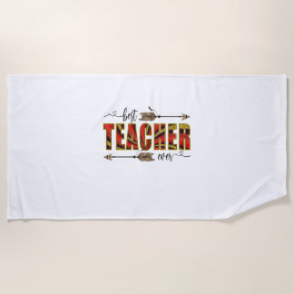 Serviette De Plage Professeur Art Meilleur enseignant Evers