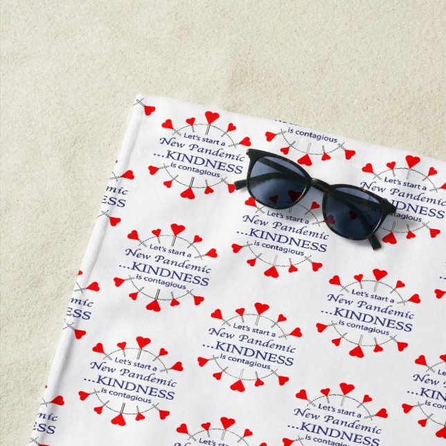 Serviette De Plage Promouvoir la gentillesse (En situation)