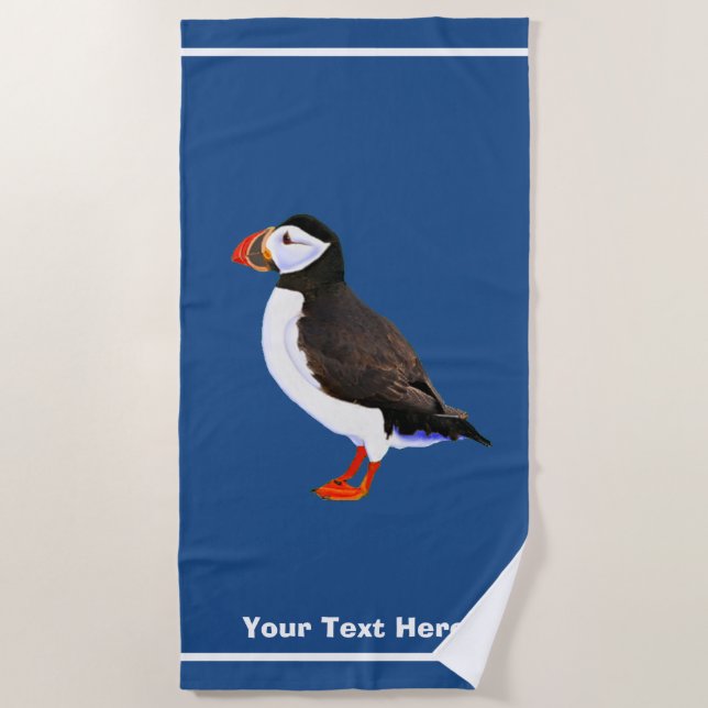 Serviette De Plage Puffin de l'Atlantique (Devant)