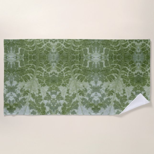 Serviette De Plage Pumpkin Leaf Macro (Devant)