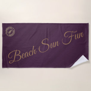 Serviette De Plage Purple moderne