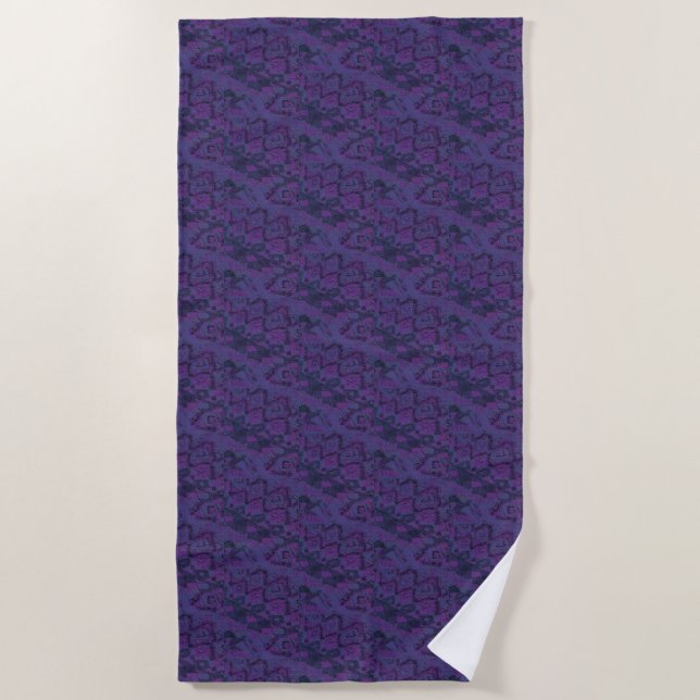 Serviette De Plage Purple monopoly (Devant)