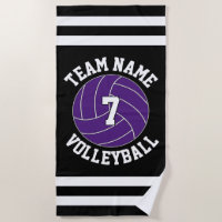 Purple Volleyball Nom de l'équipe et numéro du jou