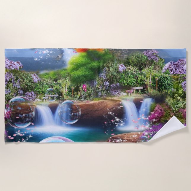 Serviette De Plage Quel monde merveilleux dans lequel je vis (Devant)