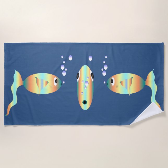 Serviette De Plage Quelque chose de Fishy Beach Towel (Devant)