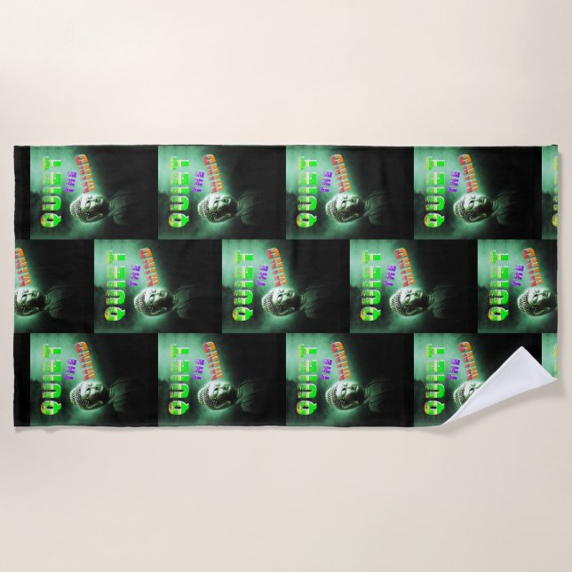 Serviette De Plage Quiet the Mind (Devant)