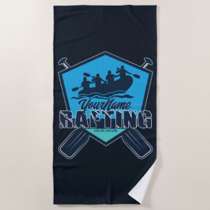 Serviette De Plage Rafting personnalisé Whitewater River Adventure