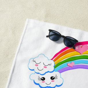 Serviette de plage Rainbow Clouds