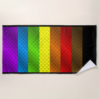 Serviette de plage Rainbow Dragon Scales