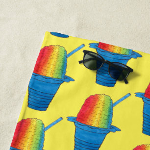 Serviette De Plage Rainbow Hawaii Rainbow Shave Ice Dessert Hawaii