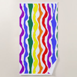 Serviette de plage Rainbow Pride