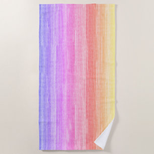 Serviette De Plage Rainbow Seagrass Tropical Neon Beach Towne