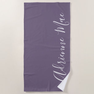 Serviette De Plage Raisin pourpre Simplement Personnalisé