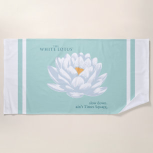 Serviette De Plage Ralentissez, Ain’t Times Carré - Le Lotus Blanc