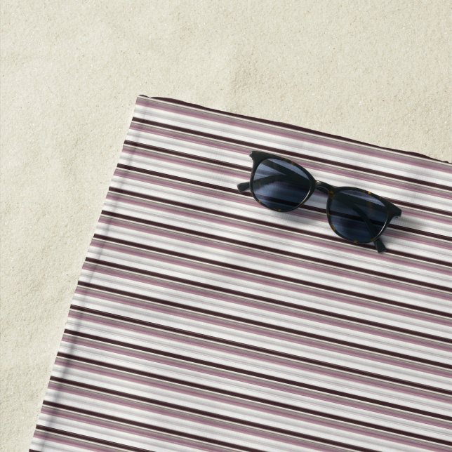 Serviette De Plage Rayures couleurs vintage (En situation)