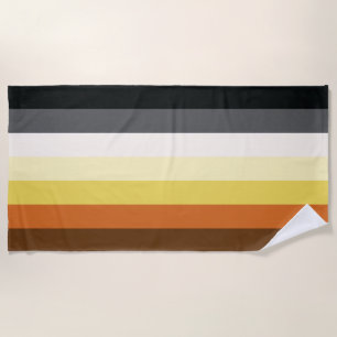 Serviette De Plage Rayures de la fierté de l'ours