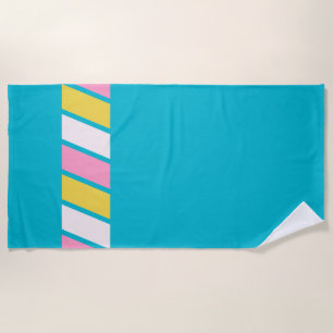 Serviette De Plage Rayures Rétro 80