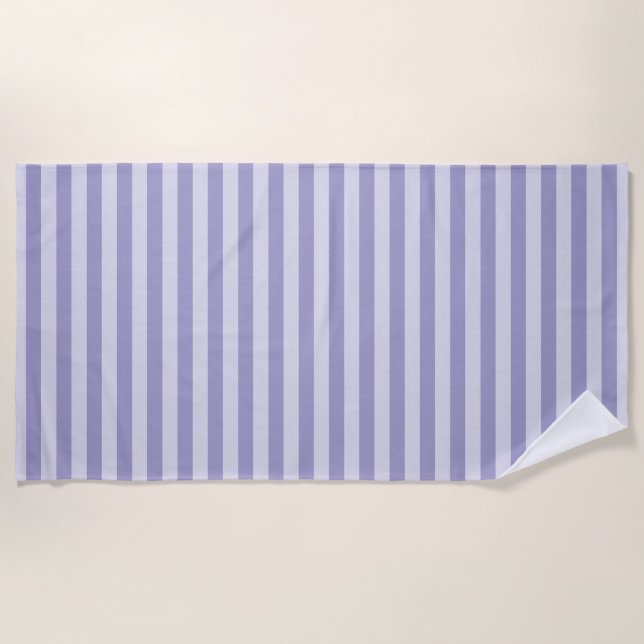 Serviette De Plage Rayures Violettes (Devant)