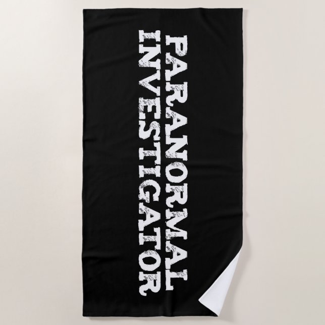 Serviette De Plage Recherche paranormale Chasse aux fantômes (Devant)