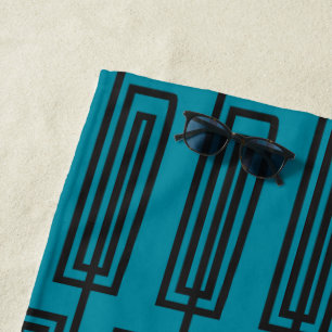 Serviette De Plage Rectangles continues