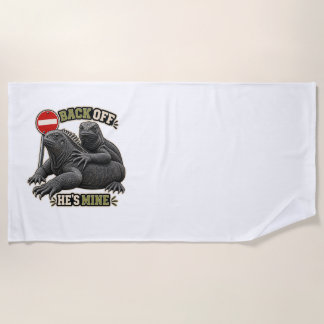 Serviette De Plage Recule, elle est à moi Couple d'iguanes