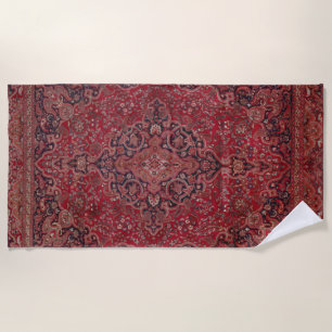 Serviette De Plage Red Antique Carpet