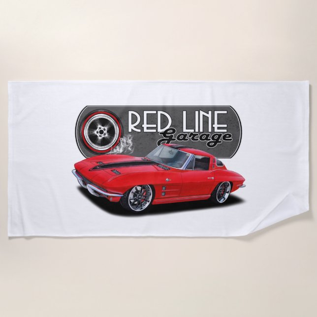 Serviette De Plage Redline Garage Stingray (Devant)