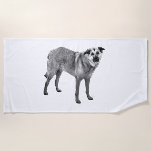 Serviette De Plage reflet frais de crête, mélange tibétain