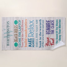 RÈGLES SUR LA PLAGE