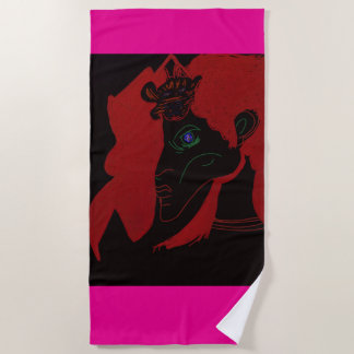 Serviette De Plage Reine africaine dompteuse de bêtes