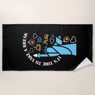 Serviette De Plage Relaxing fun filled chill vibes take a break