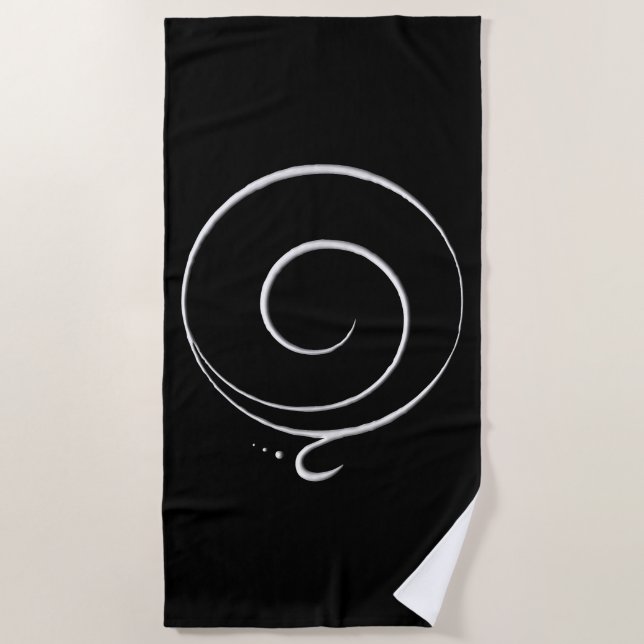 Serviette De Plage Remerciement d'argent  (Devant)