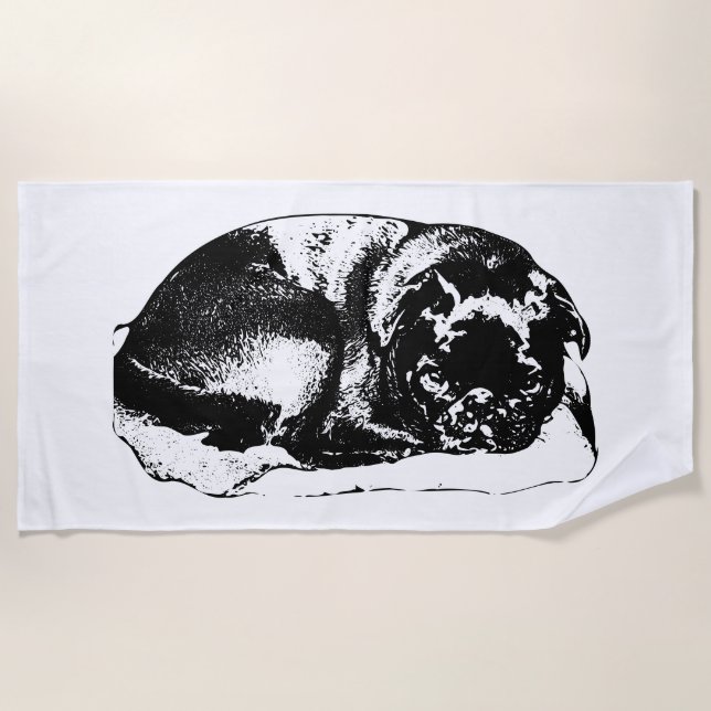 Serviette De Plage Repos sous une lumière ouverte (Devant)