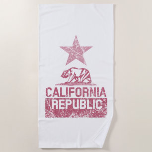 Serviette De Plage RÉPUBLIQUE DE CALIFORNIE Un grondement d'Etat sur 