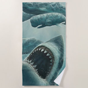 SERVIETTE DE PLAGE REQUIN