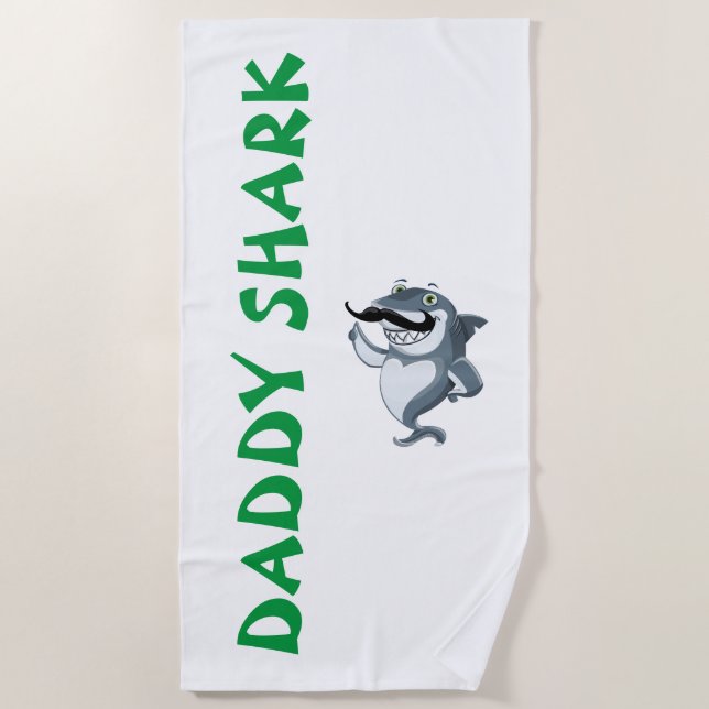 Serviette De Plage Requin Papa (Devant)