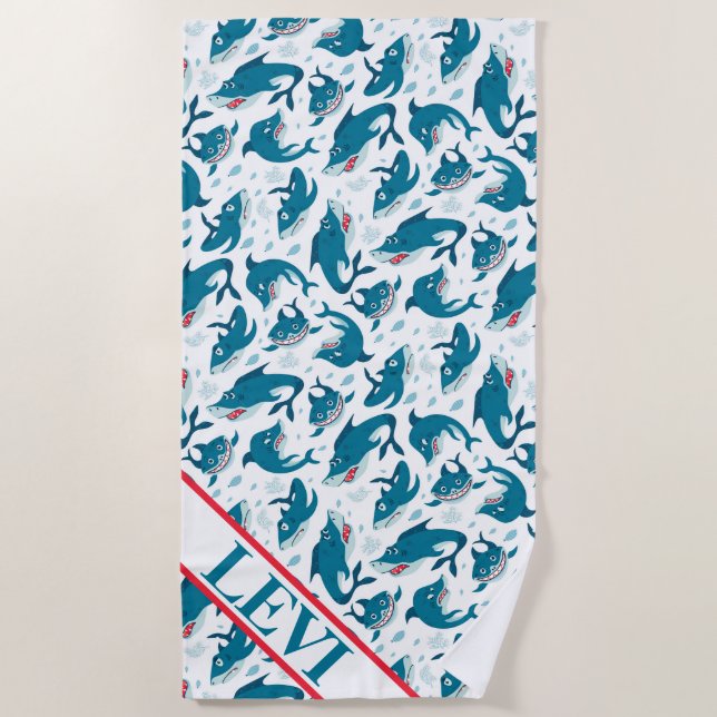 Serviette De Plage Requins (Devant)