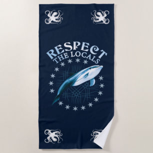 Serviette De Plage Respectez Les Locaux - Citation De L'Amant Dauphin