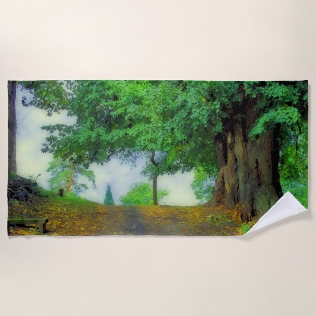 Serviette De Plage Respirez profondément ! Paysage enchanteur (Devant)