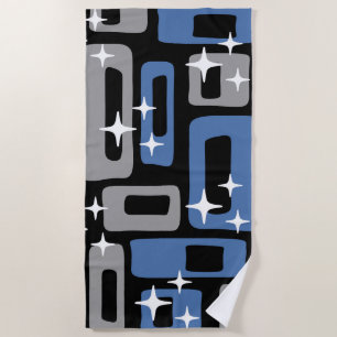 Serviette De Plage Retro Mid-Century Moderne Abstrait