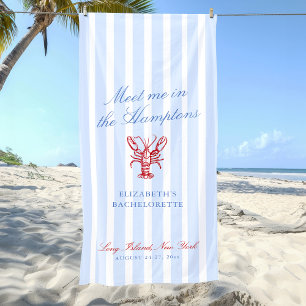 Serviette De Plage Retrouvez-Moi dans la Bachelorette des Hamptons