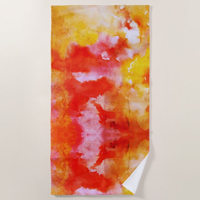 Serviette De Plage Rêve aquarelle (Devant)