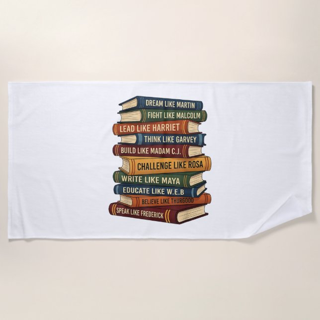 Serviette De Plage Rêve du Mois de l'Histoire des Noirs (Devant)