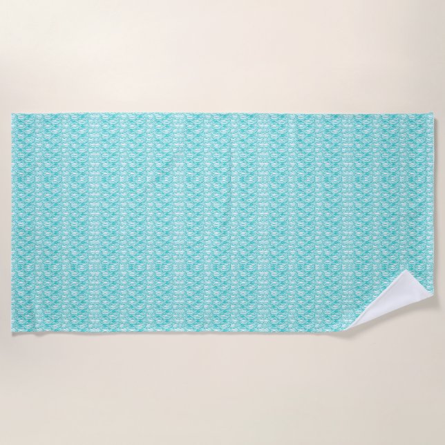 Serviette De Plage Rêves tropicaux et projets océaniques (Devant)