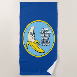 Serviette De Plage RICK ET MORTY™ Badge en brique banane