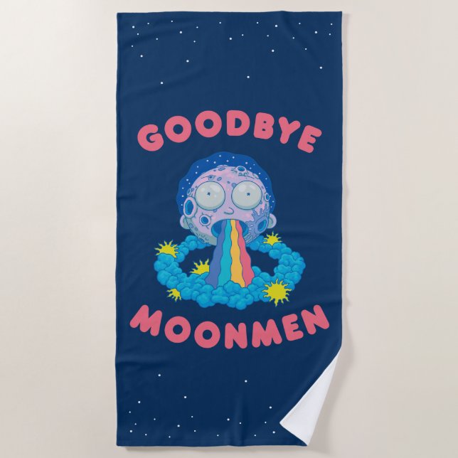 Serviette De Plage RICK ET MORTY™ | Goodbye Moonmen (Devant)