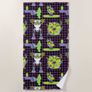 Serviette De Plage RICK ET MORTY™   Motif du portail de prélèvement