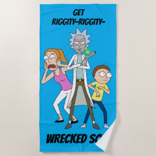 Serviette De Plage RICK ET MORTY™ Rick, Morty et Summer