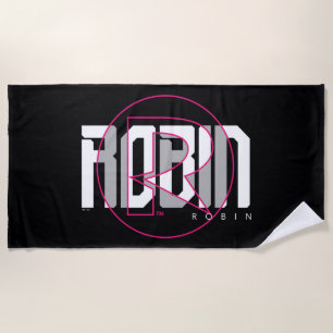 Serviette De Plage Robin Hi-Tech Nom Graphique