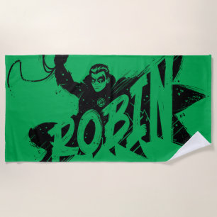 Serviette De Plage Robin Ink Nom de la brosse